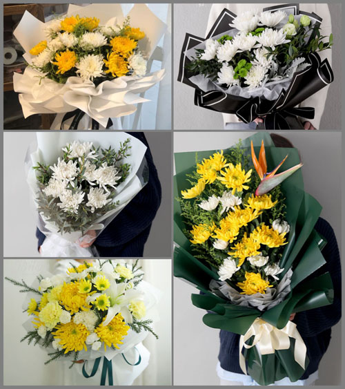 浙江省金华东阳市横店镇白事花束代送